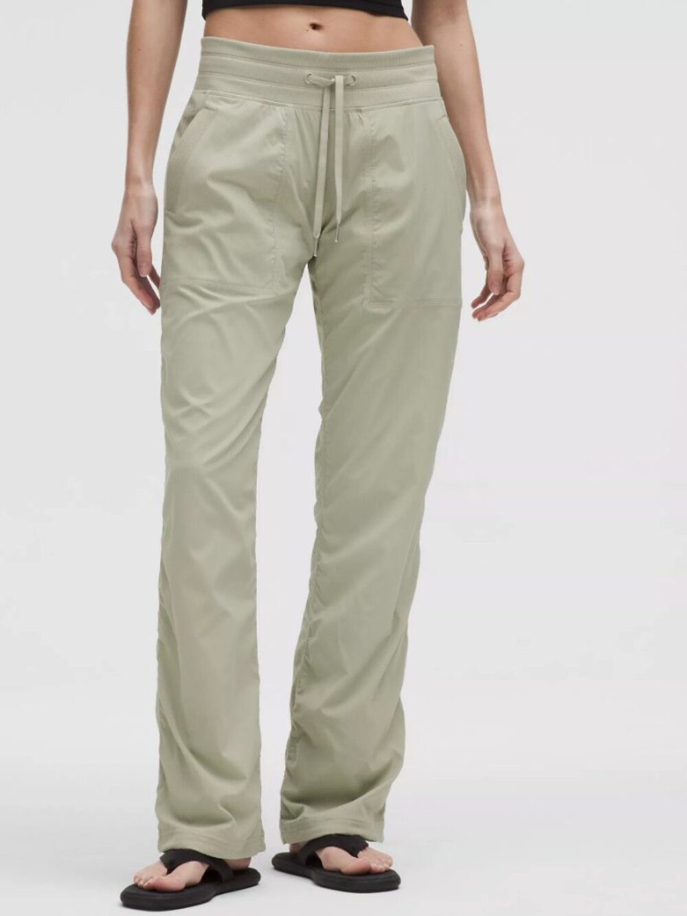 NWT: Lululemon Dance Studio Mid-Rise Pant (Regular Length) - Green - Size 4
